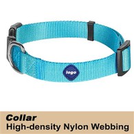 Collar per cani in nylon solido classico regolabile